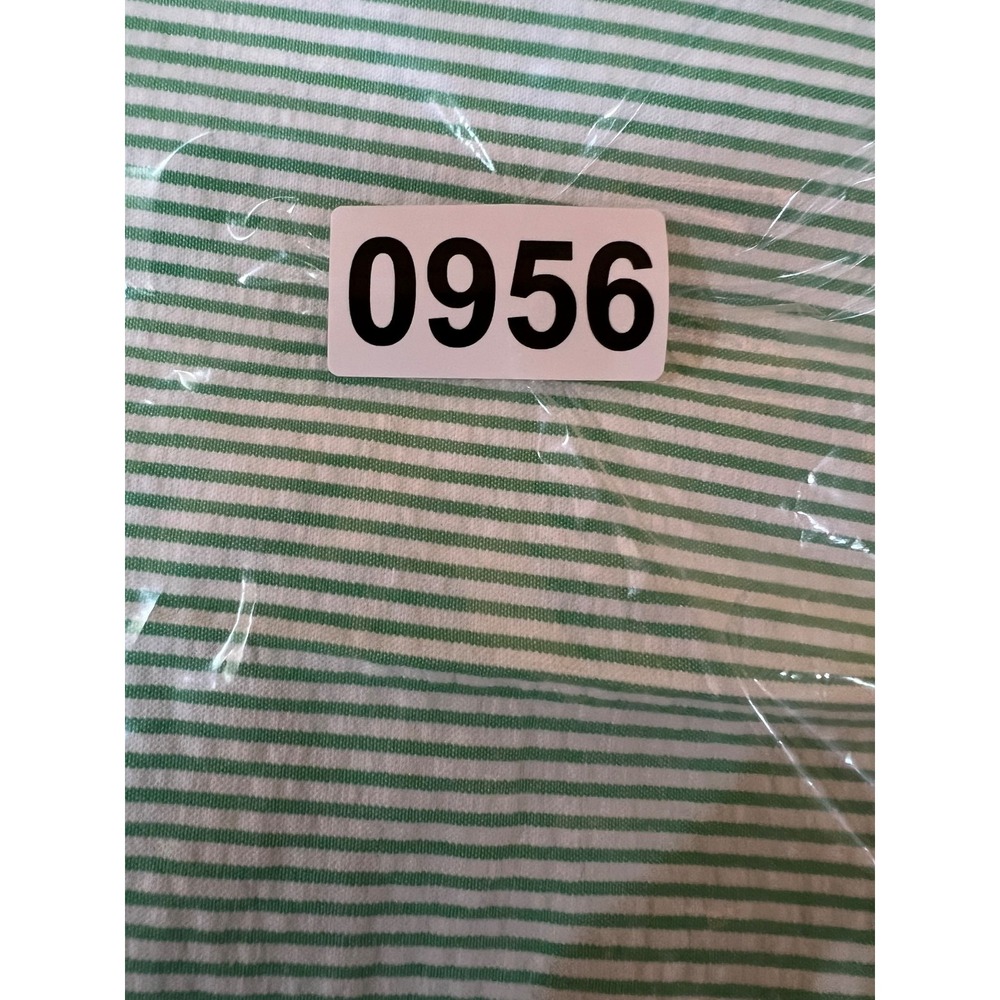 J Crew Seersucker Pants Womens 4 30x31.5 Green Striped Mid Rise Favorite Fit NWT - Picture 12 of 12